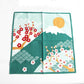 Small Furoshiki -  Japanese Plums and Mt Fuji