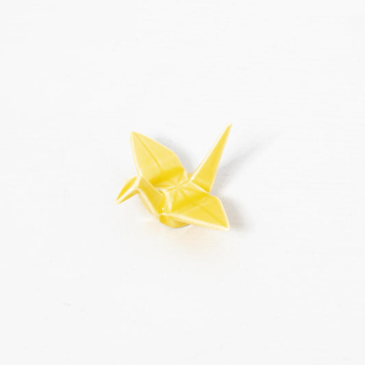 Chopstick Holder - Crane Yellow