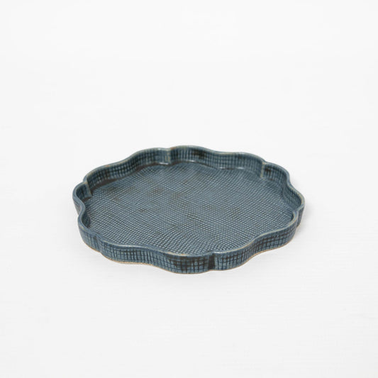 Small Plate Wasanbon Blue 11.5cm