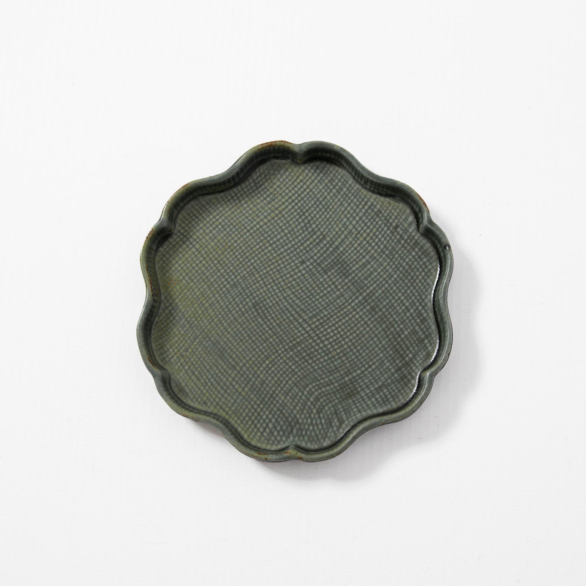 Small Plate Wasanbon Green 11.5cm