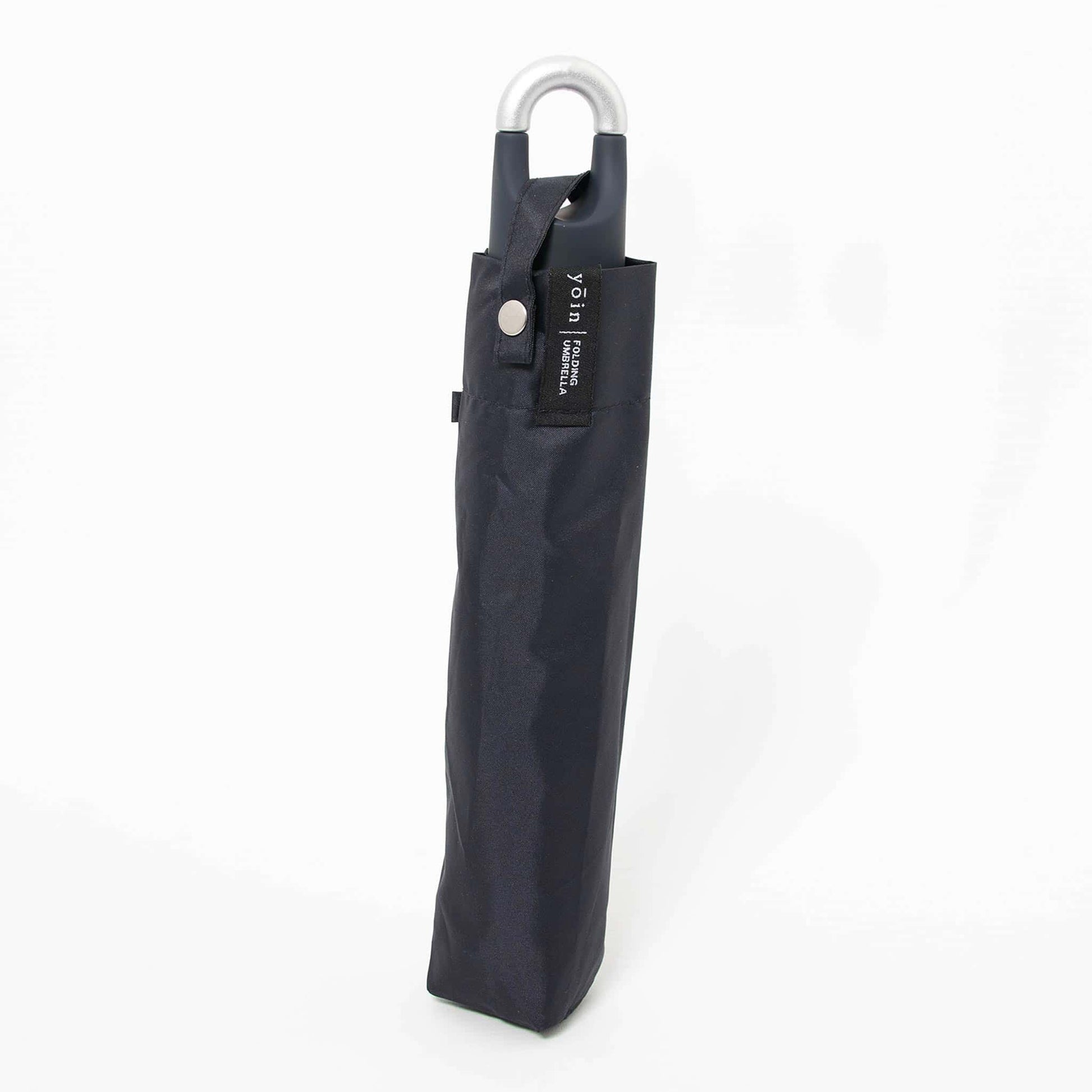 Folding Umbrella Navy 55cm with Carabiner Hook Hand