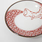 Small Plate Dinosaur Red 9cm