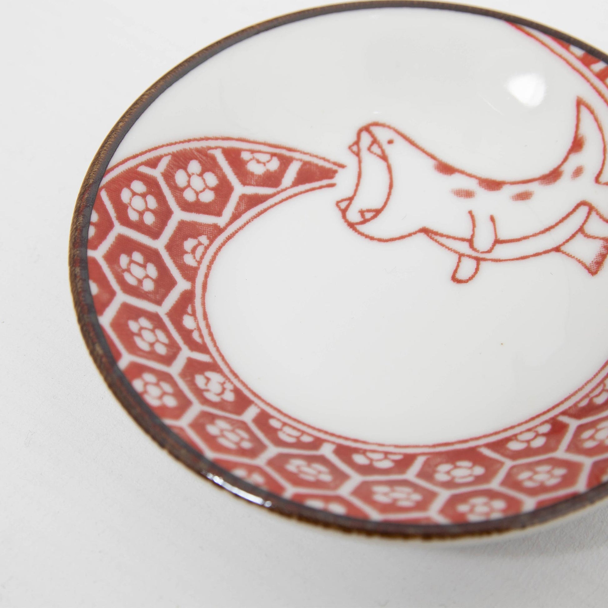 Small Plate Dinosaur Red 9cm