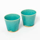 "Clean Sky" Turquoise Cups (Set of Two)