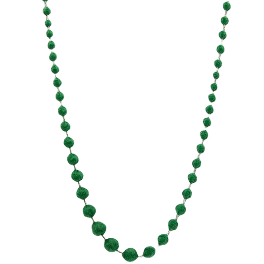 Necklace Sphere Plus 80 glitter - Green x Silver