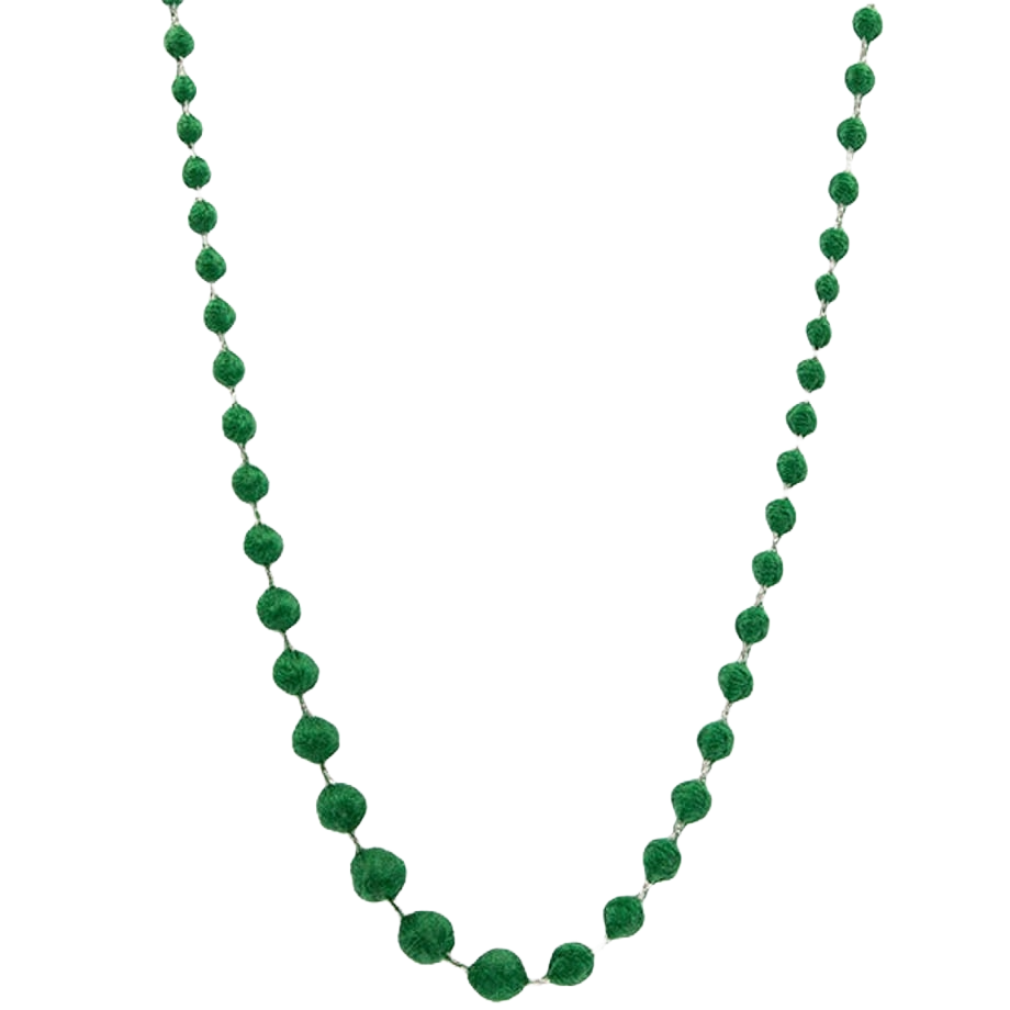 Necklace Sphere Plus 60 glitter - Green x Silver