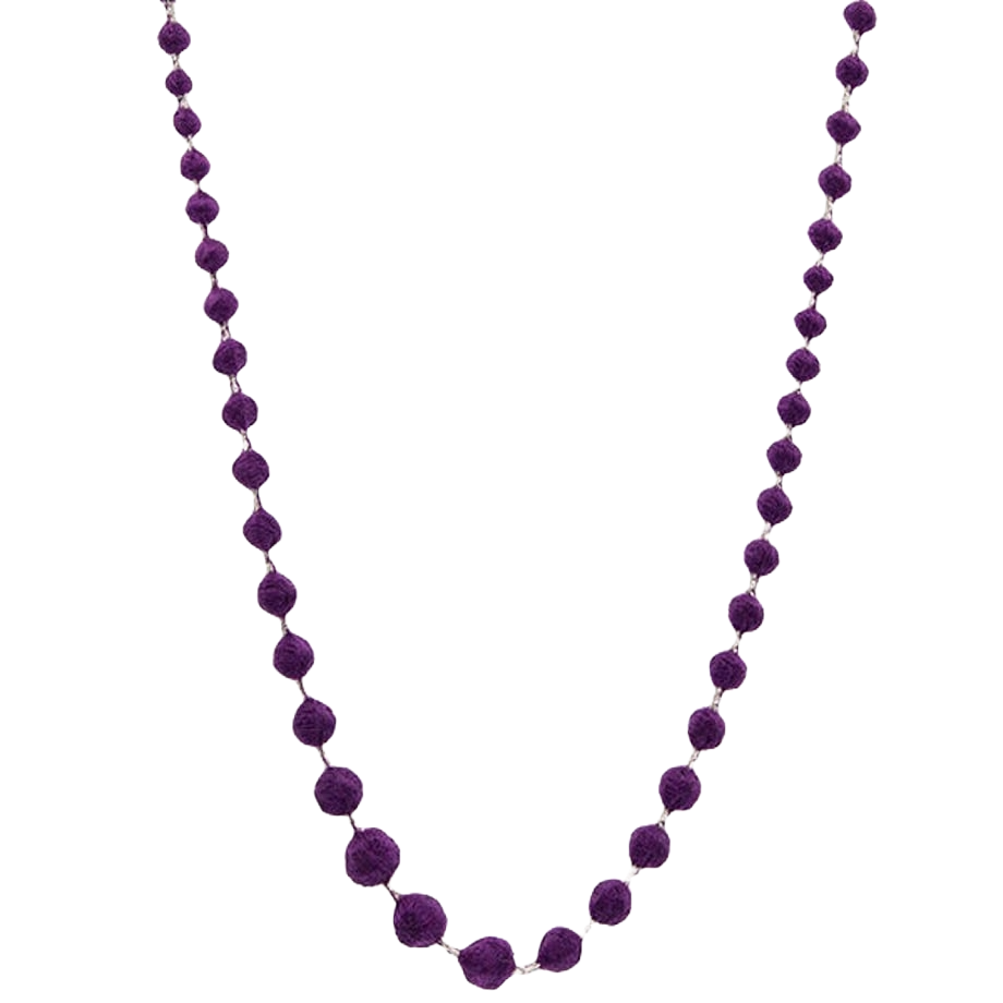 Necklace Sphere Plus 60 glitter - Purple x Silver
