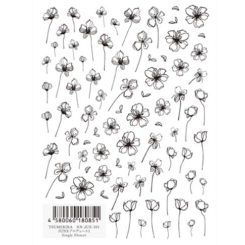 Nail Stickers - Single Flower