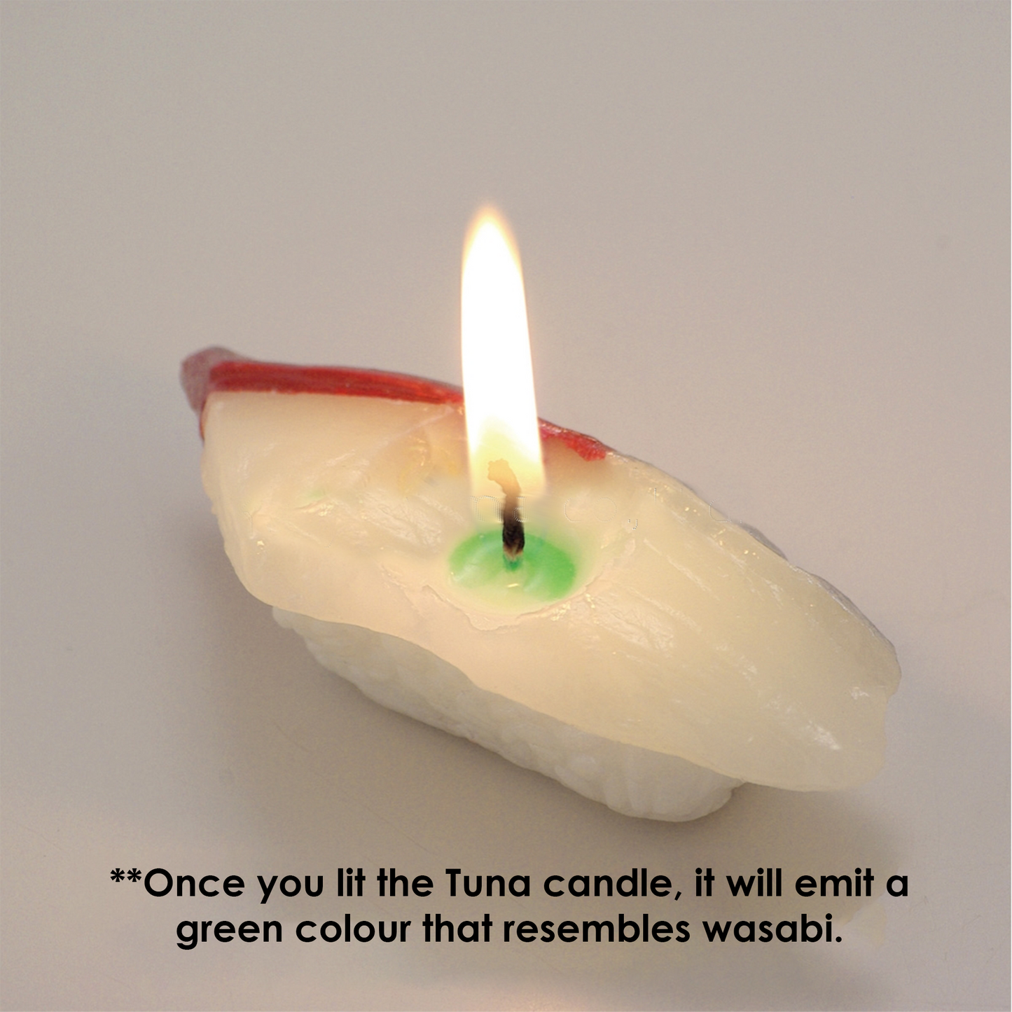 sushi candle wasabi