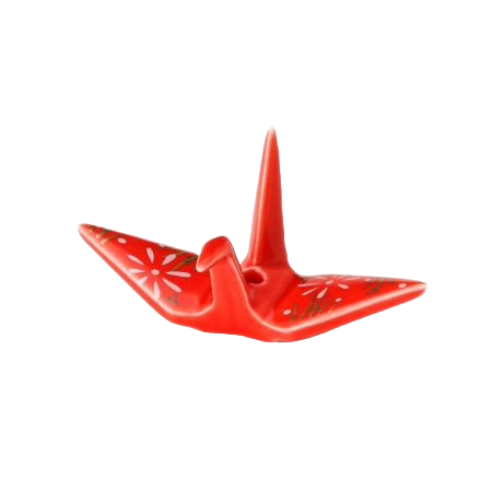 Incense Holder - Paper Crane Red