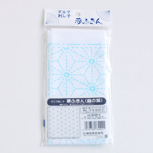 Sashiko Tea Towel 31x31 cm - Cross and Crane (White)