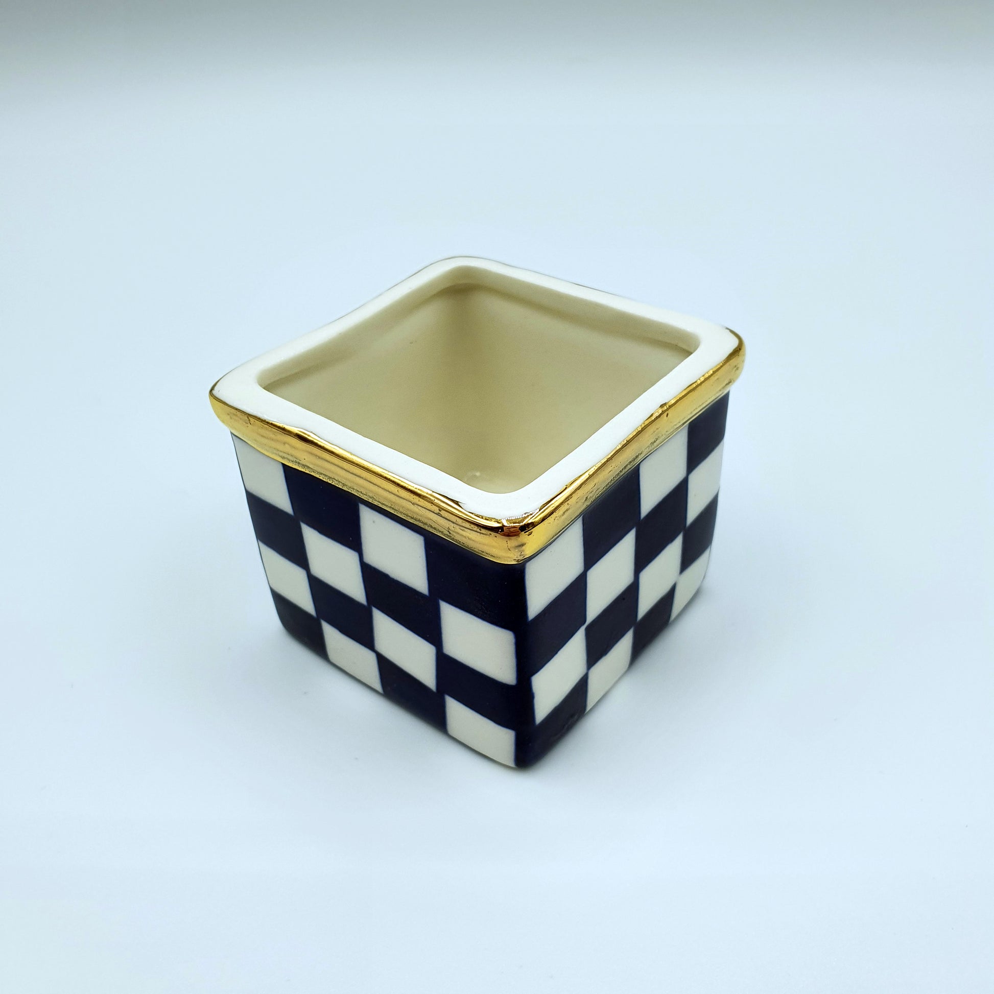 3 Japanese Ceramics + Indigo Dye Coaster Set