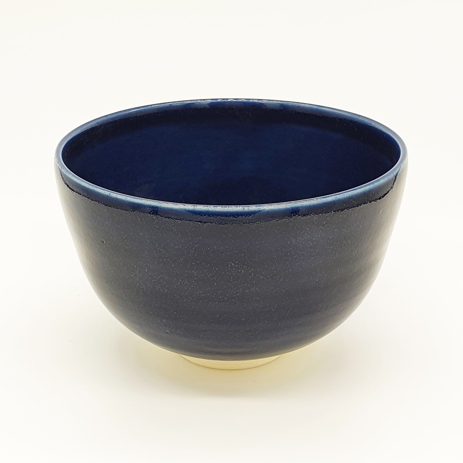 Matcha Bowl - Blue Glaze with Whiter Brush Stroke