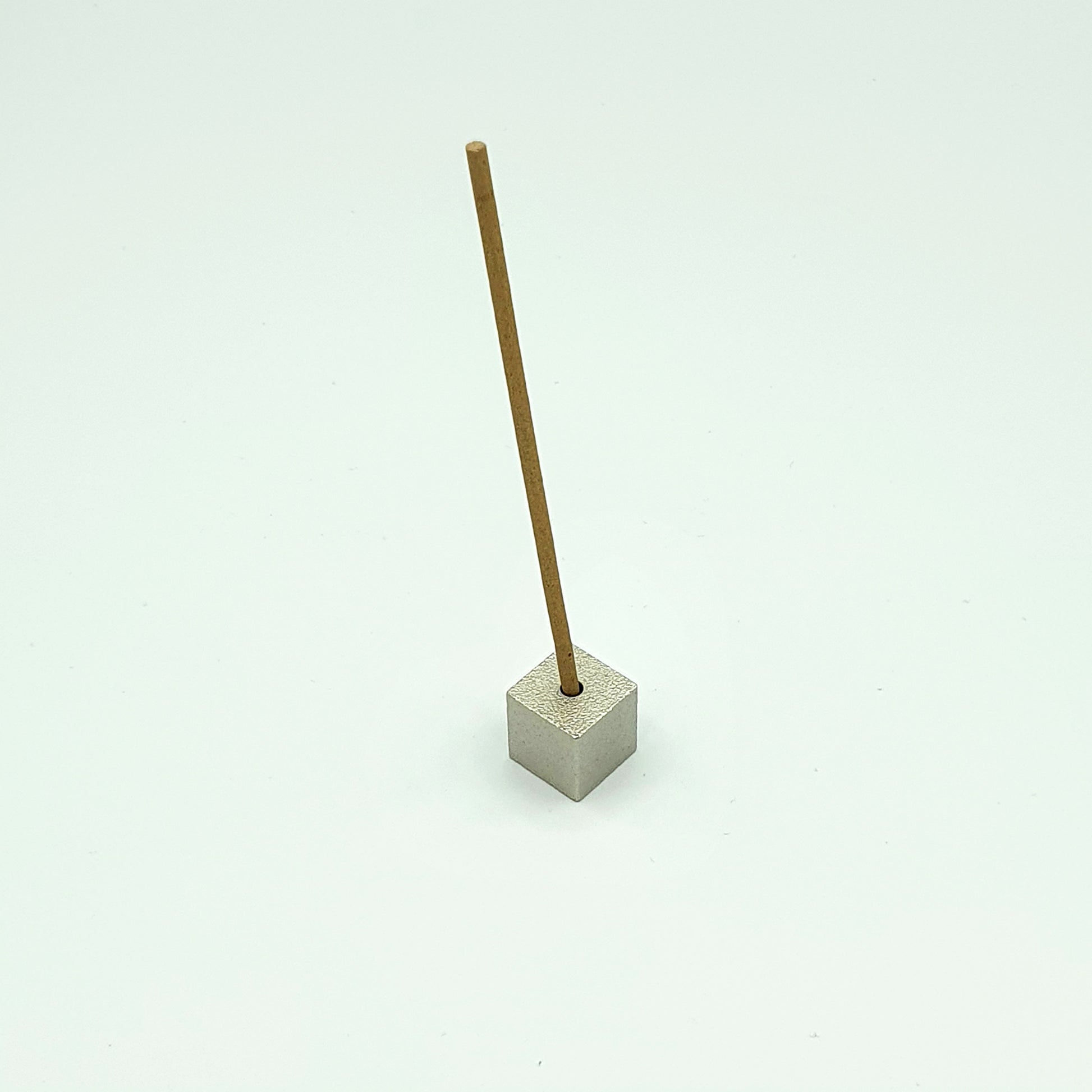 Incense Holder - Cube Silver Small