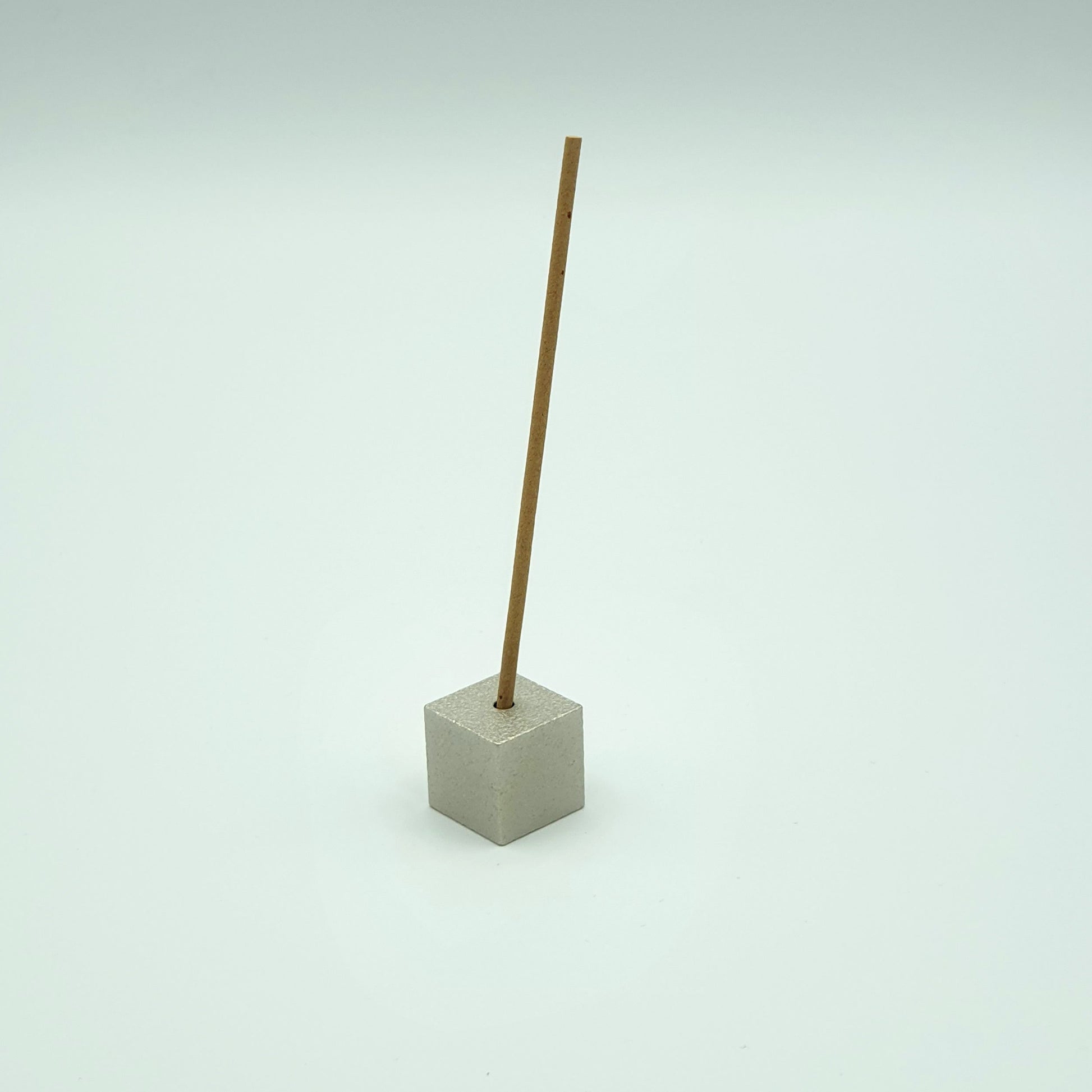 Incense Holder - Cube Silver Large