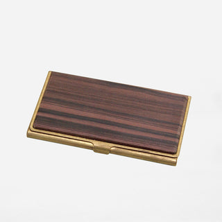 Brass & Wood Cardcase Solid