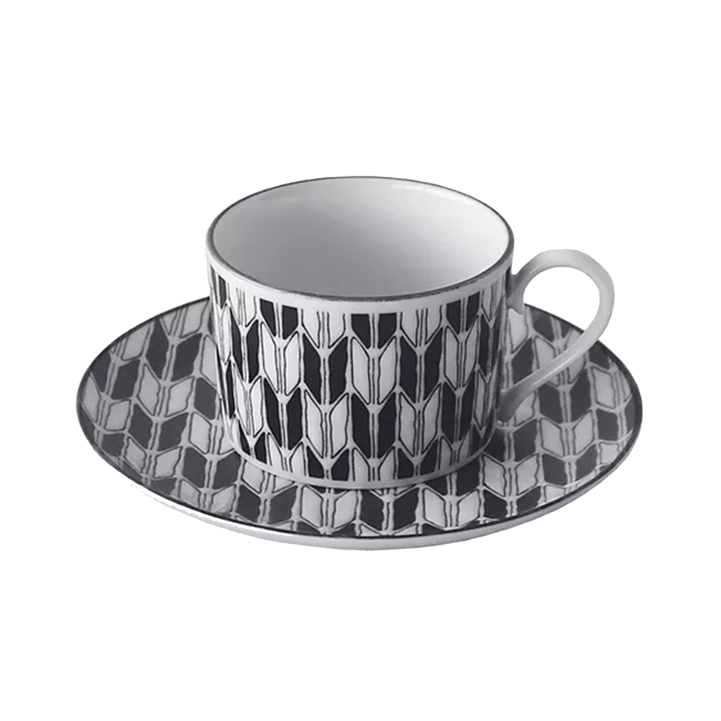 Coffee Cup and Saucer - Arrows