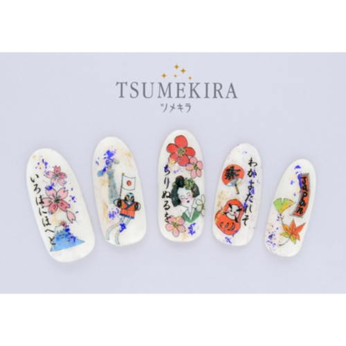 Nail Stickers - Colourful Japan