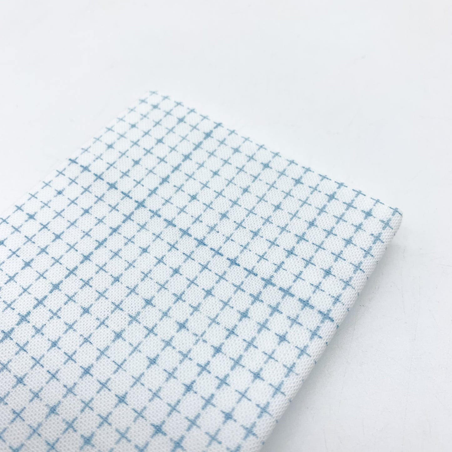 Sashiko Tea Towel 34x34cm - Gridded Pattern Cloth (White)