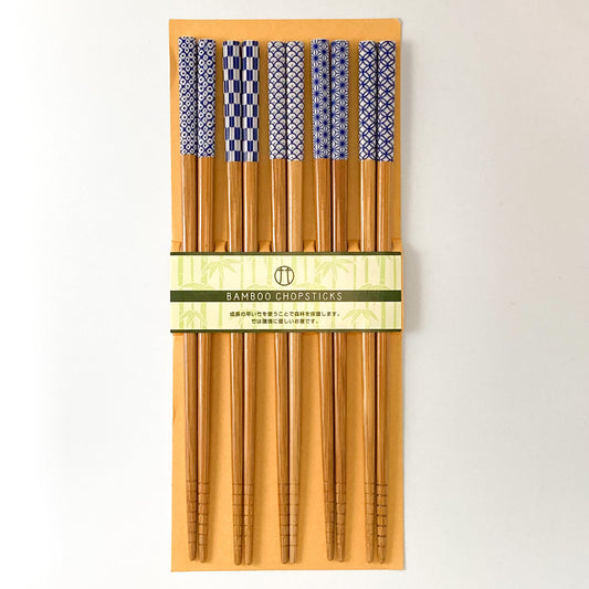 Chopstick Set - Bamboo 5P