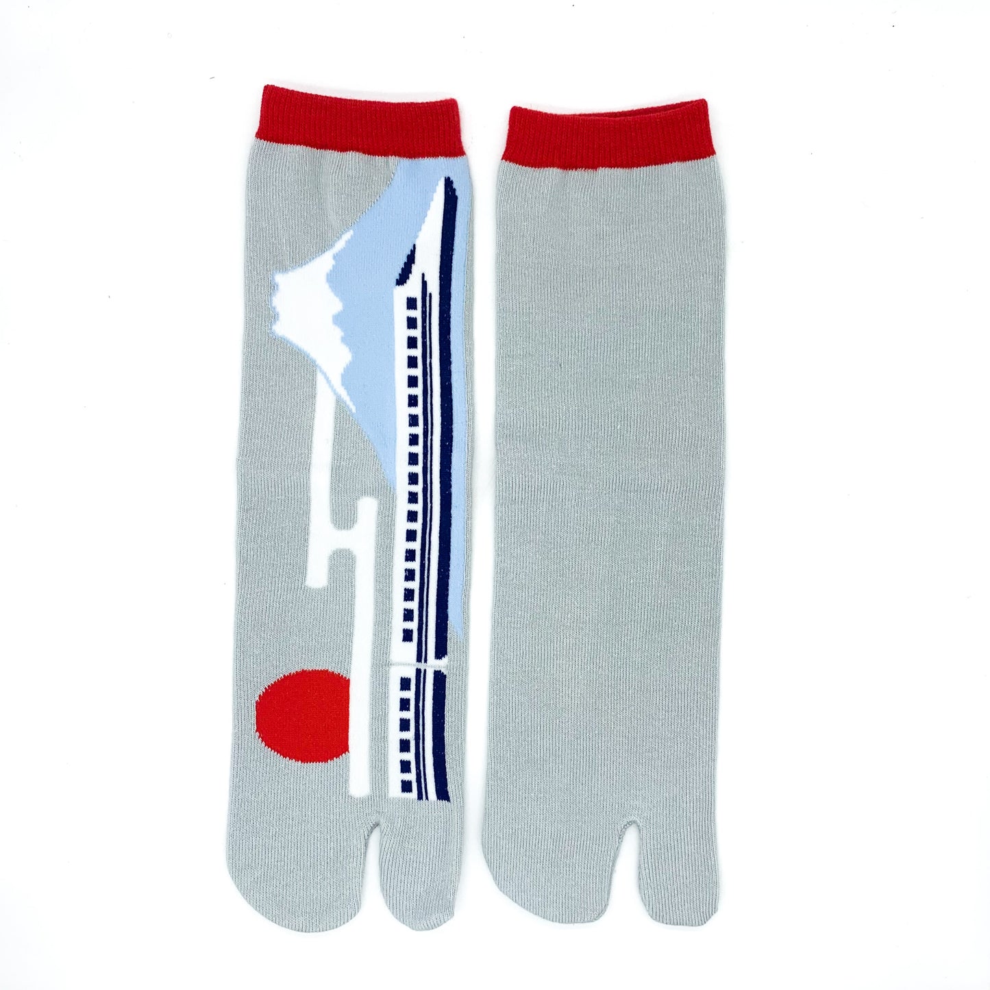 Japanese Tabi Socks - Mt Fuji Grey