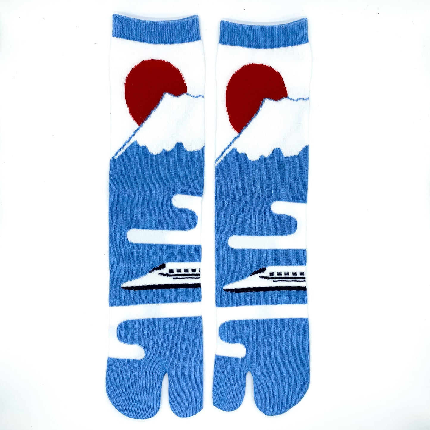 Japanese Tabi Socks - Mt Fuji Blue