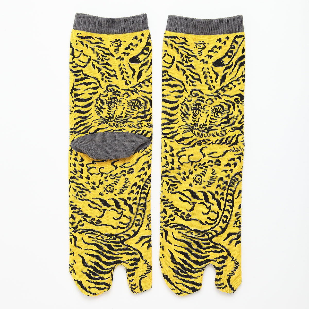 Japanese Tabi Socks - Tiger (Yellow)
