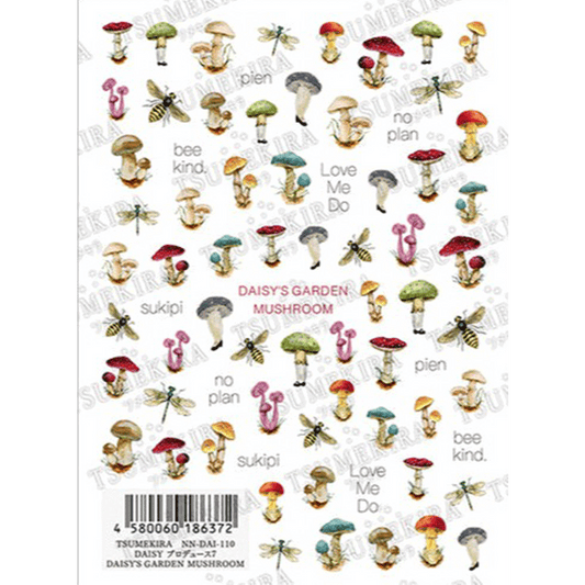 Nail Stickers - Garden Mushroom