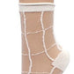 Sheer Socks - Chequer (Various Colours)