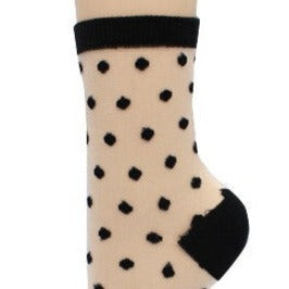 Sheer Socks - Dots (Various Colours)
